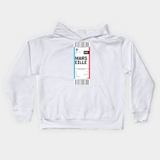 Boarding pass for Marseille Kids Hoodie